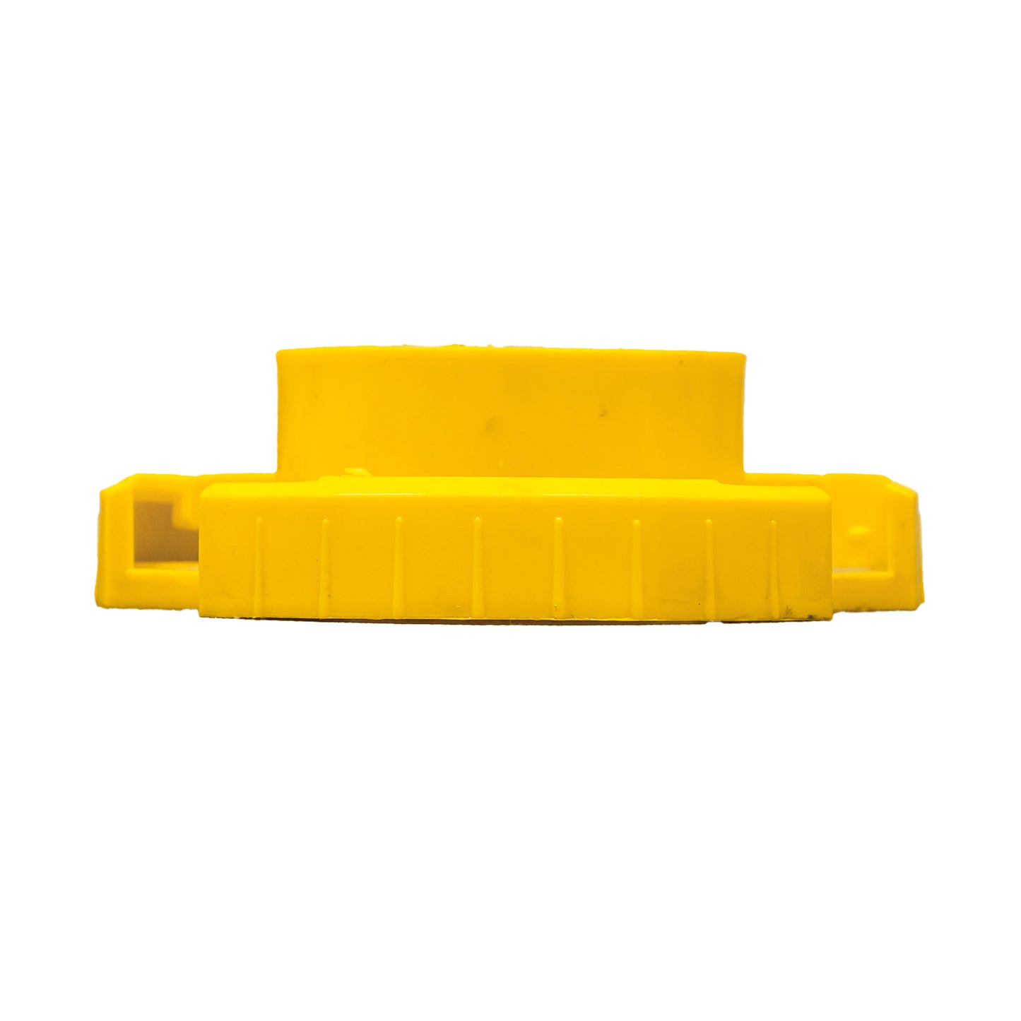 Adaptador plástico amarillo para hito 75 cm PU vista lateral