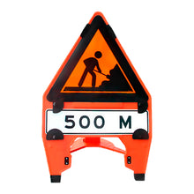 Liq. Señal Atril Plast Triangular 70 Cm