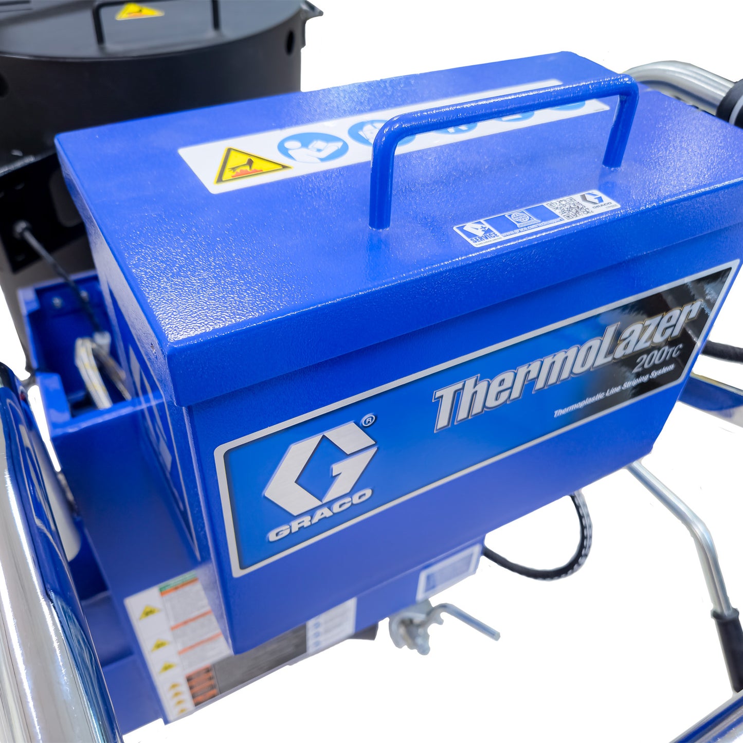ThermoLazer 200 TC Graco – Equipo para aplicación de termoplástico detalle caja trasera 