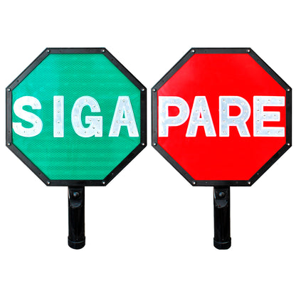 Paleta 45 Cm Pare/Siga Recargable Leds