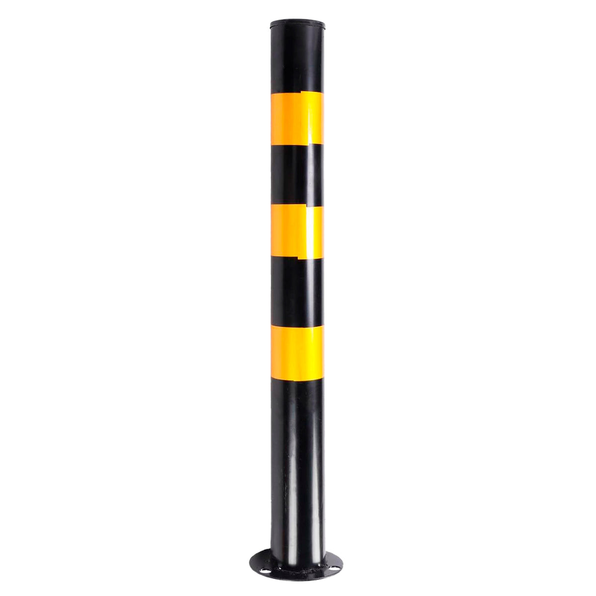 BOLARDO ACERO LISO 4"X750MM C/PLACA BASE ELECTRO