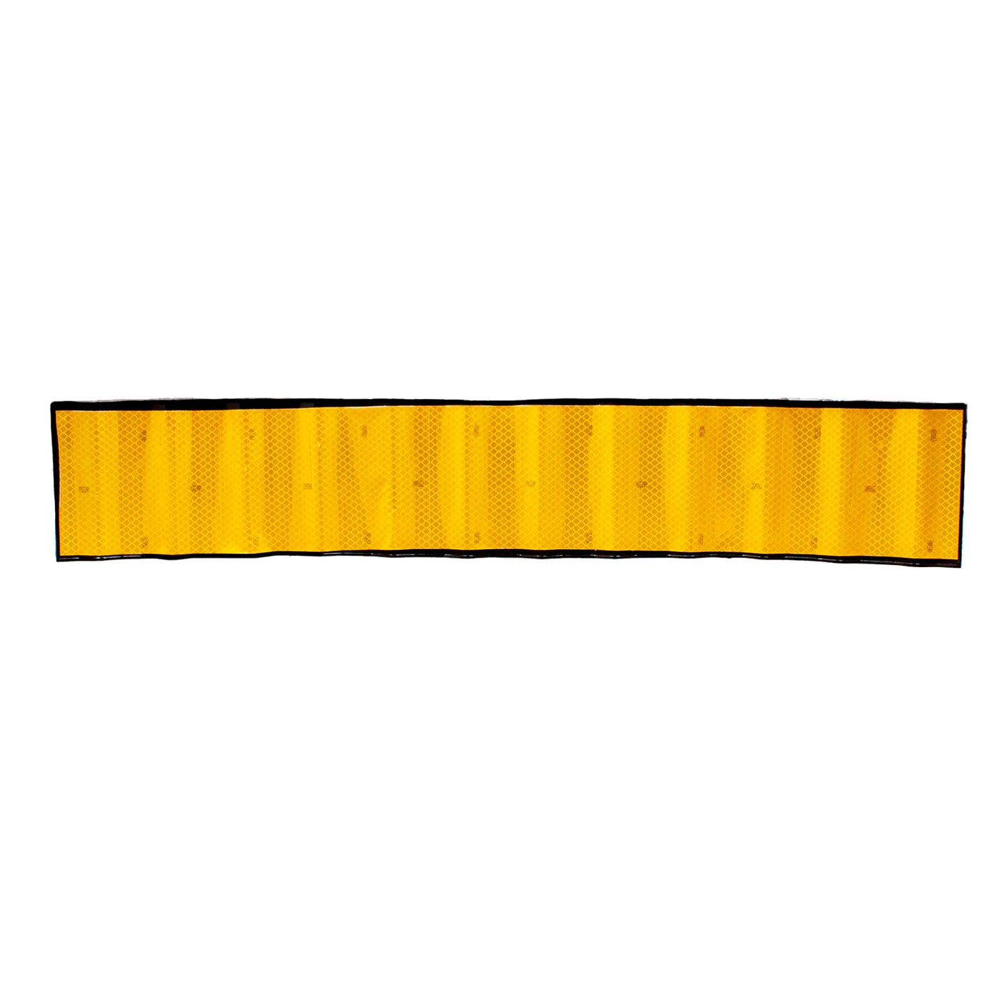 Vista cenital de delineador lateral reflectante amarillo 3M de alta visibilidad