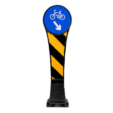 Hito Panel Abat Negro C/Reflect. 90X30 Cm