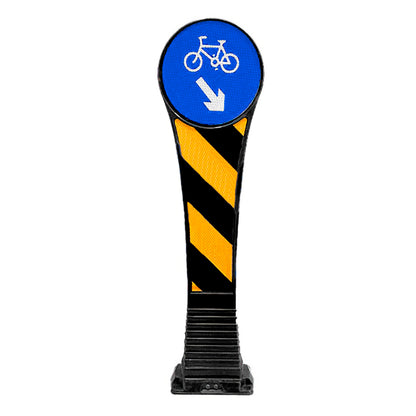 Hito Panel Abat Negro C/Reflect. 90X30 Cm