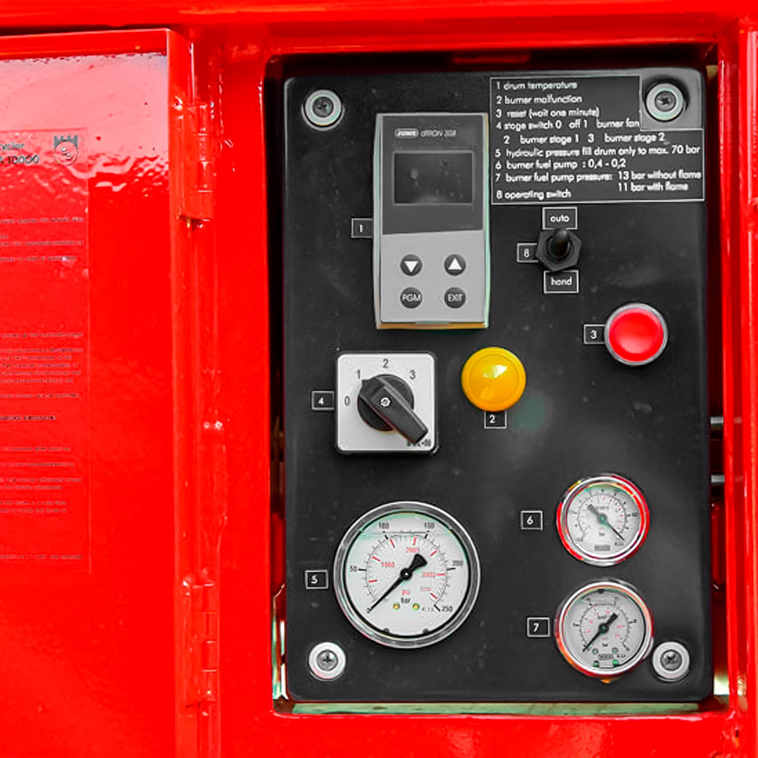 Unidad de potencia diésel Kubota integrada en recicladora de asfalto Bagela BA 7000