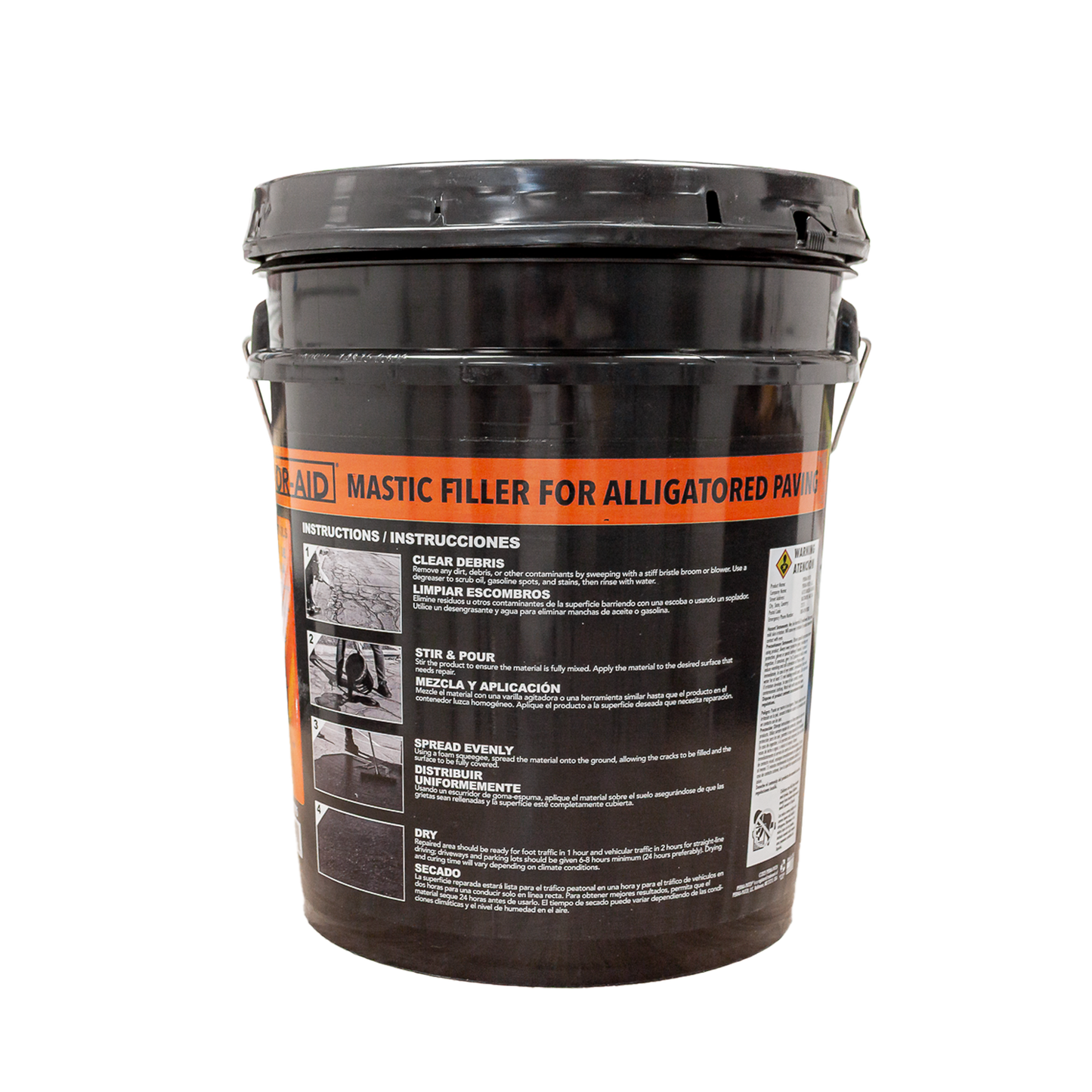 Perma-Patch Gator-Aid® – Relleno en frío para reparación de grietas tipo cocodrilo en pavimento asfáltico 5 galones