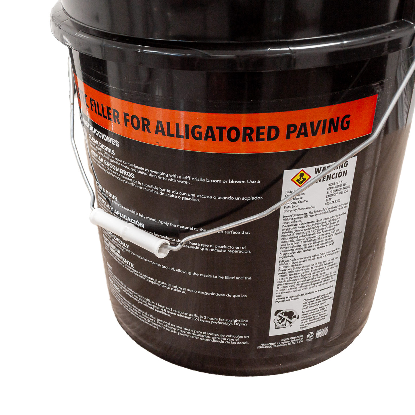 Perma-Patch Gator-Aid® – Relleno en frío para reparación de grietas tipo cocodrilo en pavimento asfáltico 5 galones