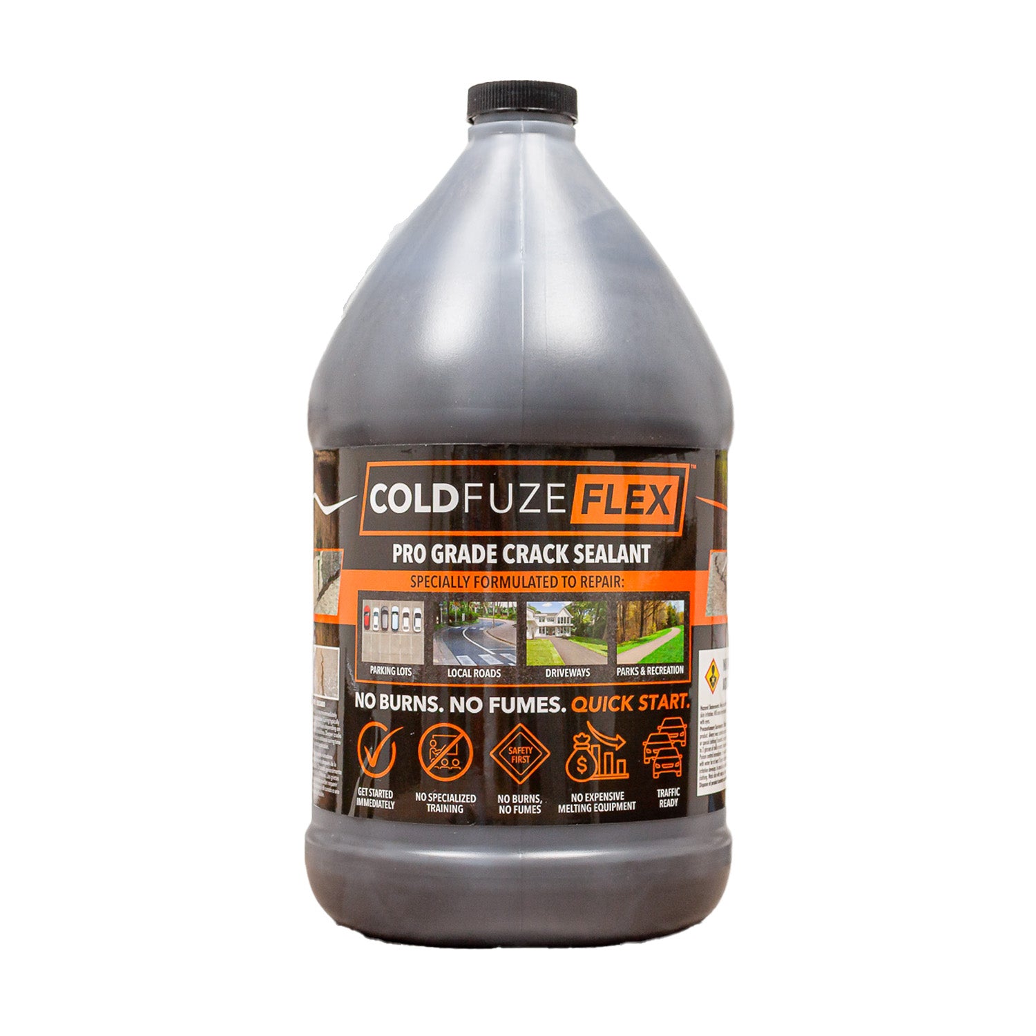 ColdFuze Flex sellador de grietas en frío 1 galón vista frontal del envase
