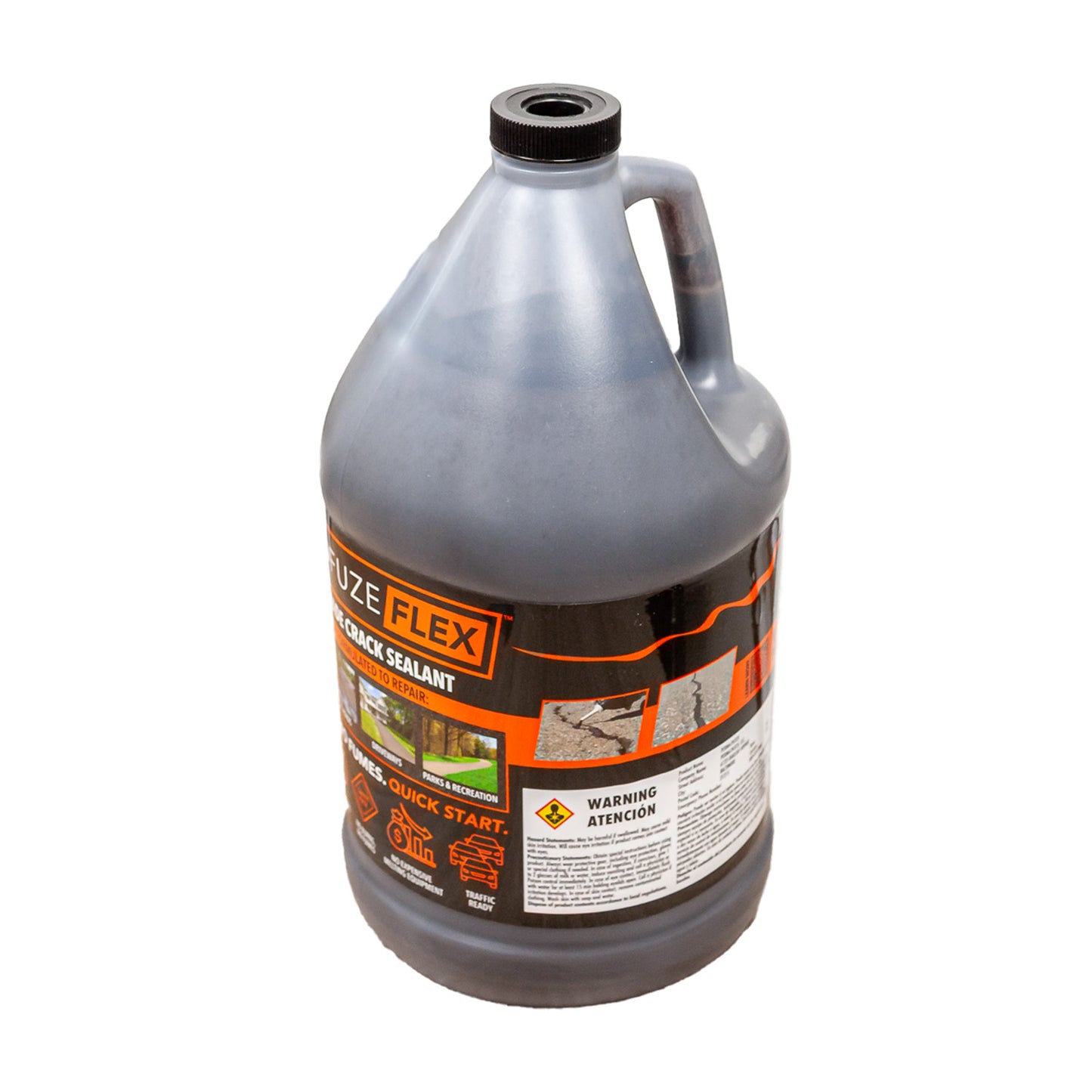 ColdFuze Flex sellador de grietas en frío 1 galón vista superior lateral del envase
