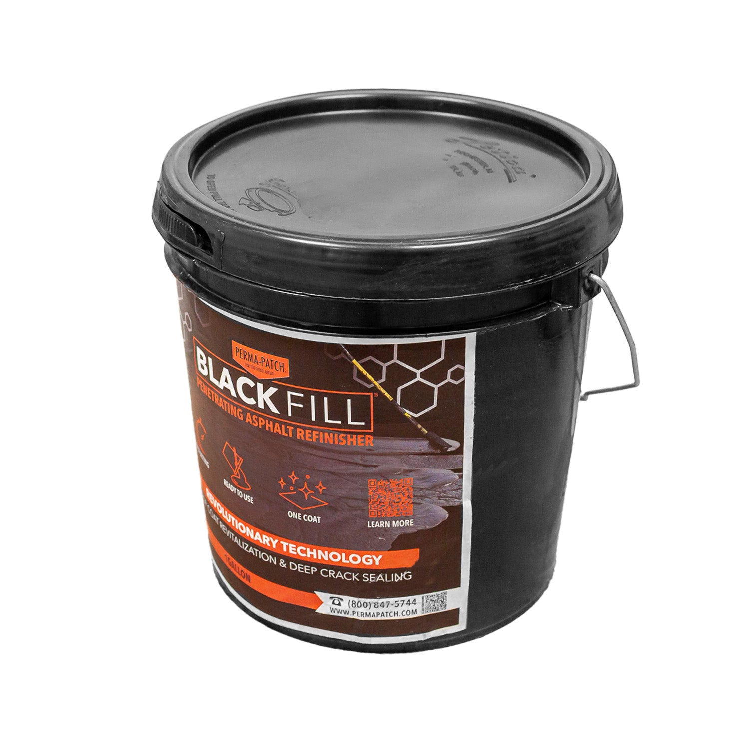 Perma-Patch Black Fill renovador asfáltico vista en perspectiva