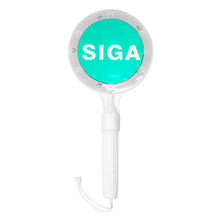 Paleta PARE SIGA LED vista frontal lado SIGA señal verde iluminada