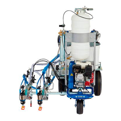 Vista frontal de máquina Graco LineLazer V 200MMA Fusion 2P 1:1 para señalización vial profesional