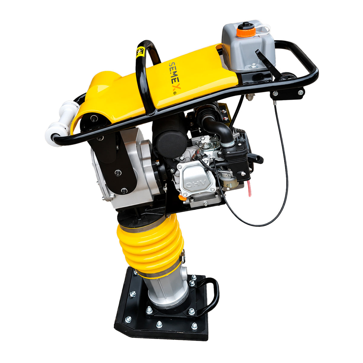 Apisonador compactador Semex LR80 con motor Honda GX160 en vista lateral