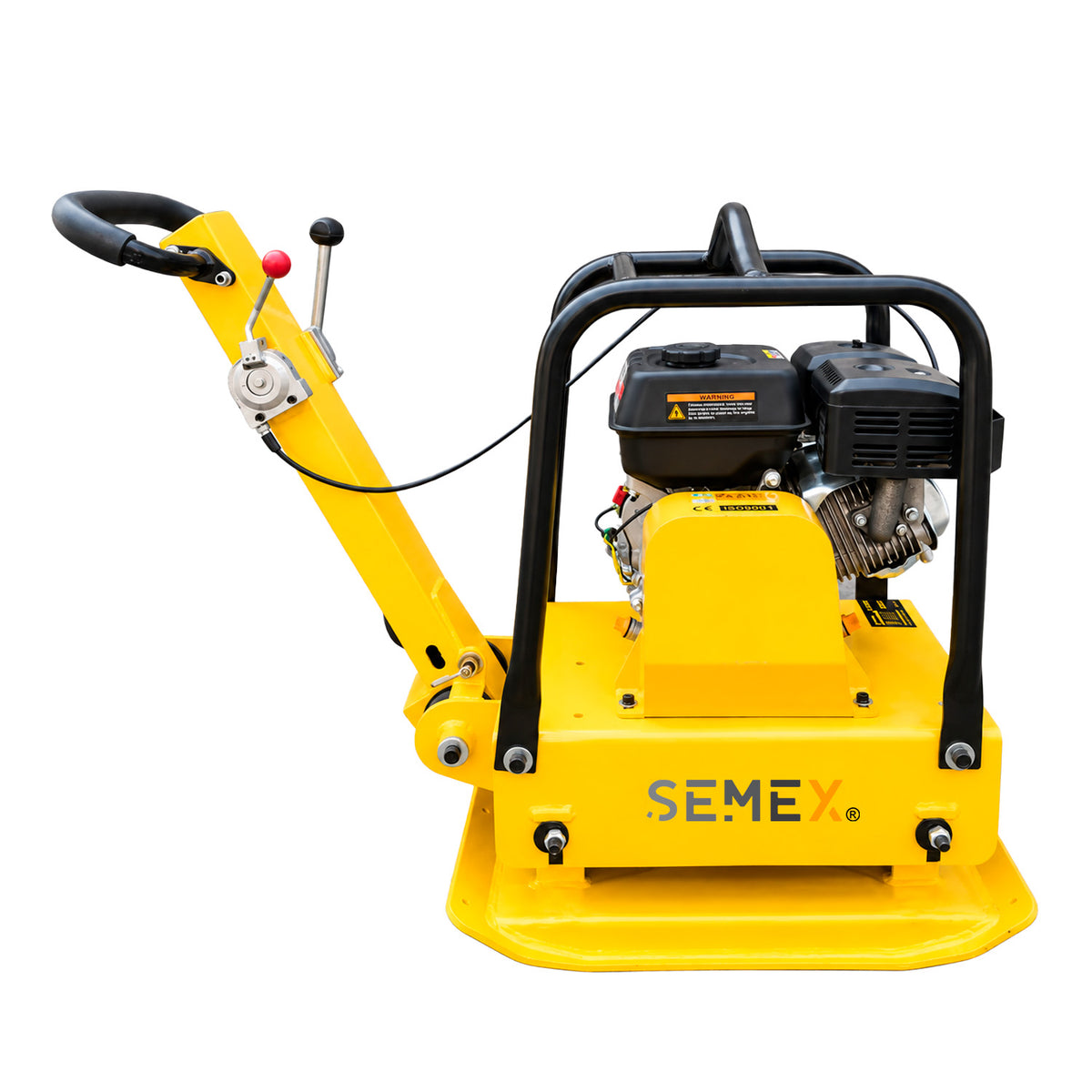 Placa compactadora Semex LRC-160B con motor Honda GX270 en vista lateral izquierda