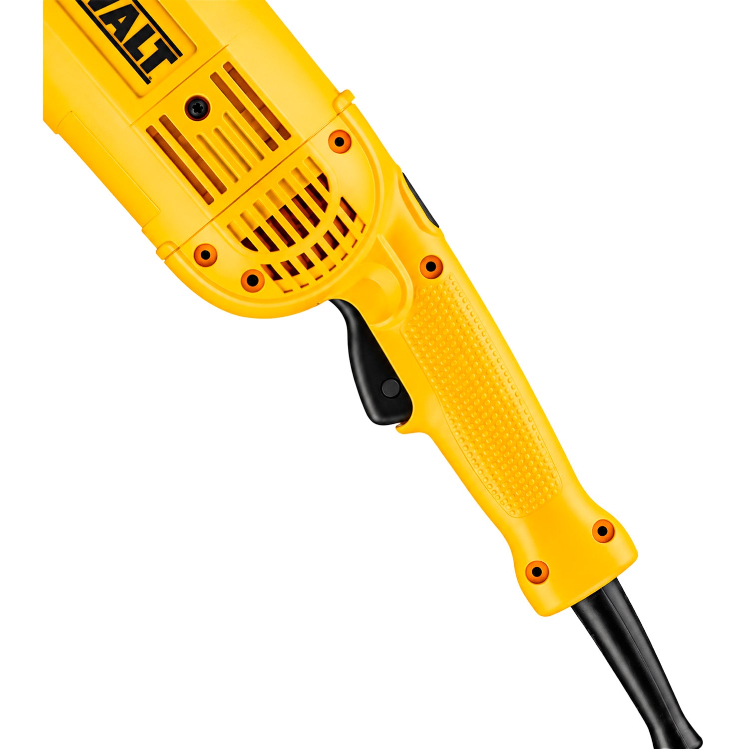 Detalle de la parte inferior del esmeril angular DEWALT DWE490-B2C