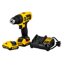 Taladro inalámbrico DEWALT DCD716D2-B2 de 12V en vista general