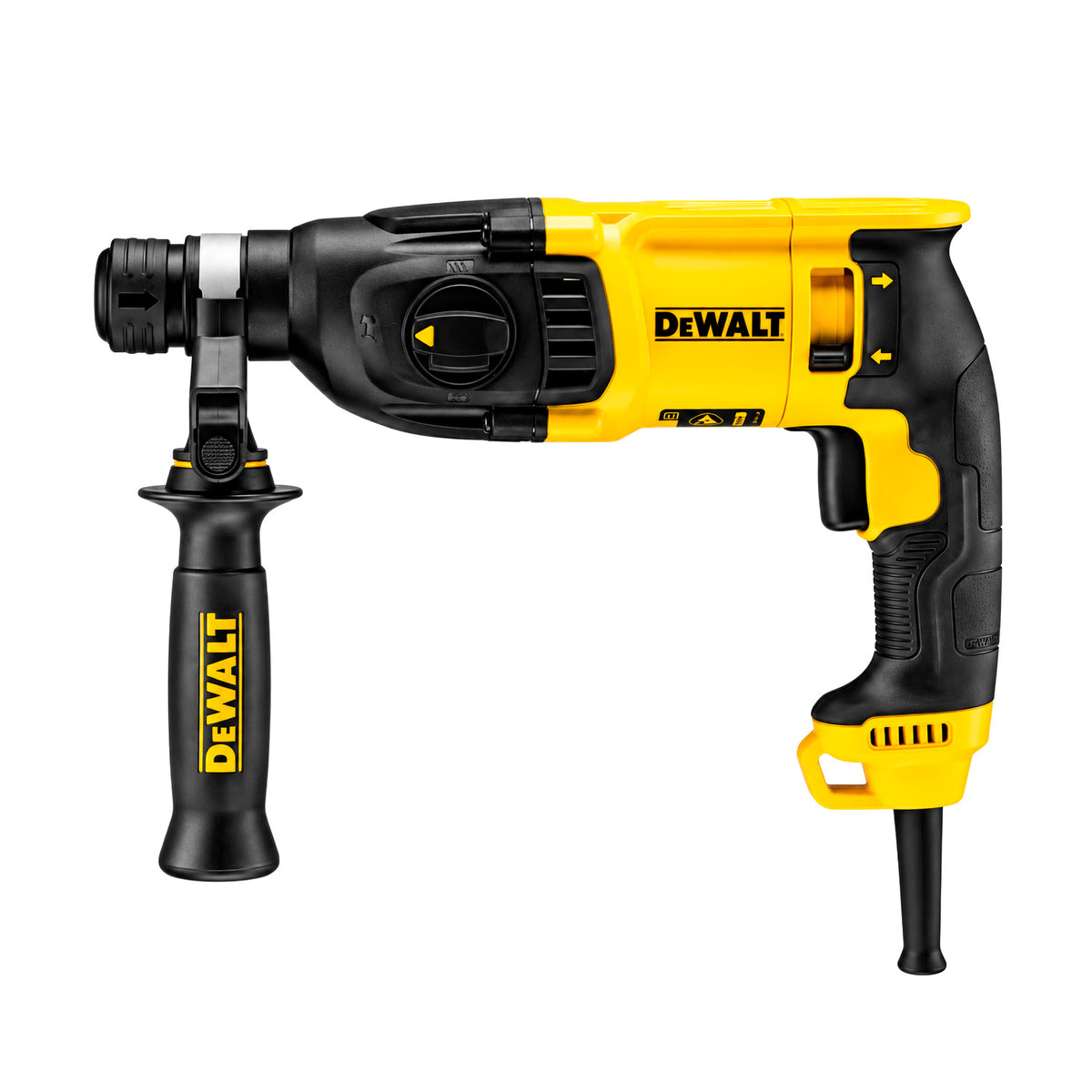Rotomartillo DEWALT D25133K-B2 SDS Plus de 800 W en vista lateral